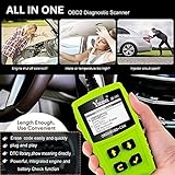 Ysding OBD2 Diagnosegerät OBDII Code-Scanner-Fahrzeug-Fehlercodeleser arbeitet an Allen Autos mit OBD2 / EOBD/CAN-Modi und 16-Pin OBDII-Schnittstelle für Lesen und Löschen Fehlercode - 7