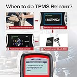 Autel TS401 RDKS-Anlerngerät TPMS-Programmiergerät Reifendruckkontrollsystem Anlernwerkzeug für Autel Reifendrucksensor, Relearn Auslesen OE-RDKS Sensor, Deutsch verfügbar - 4