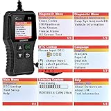 LAUNCH CR319 OBD2 Diagnosegerät OBD Fahrzeug Code-Scanner Fehlercodeleser unterstützt alle Autos mit OBDII/EOBD/CAN-Modi und 16-Pin OBDII-Schnittstelle Code Lesen und Löschen O2-Sensor/EVAP-Test - 3