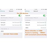 ELM327 OBD2 Bluetooth 4.0 Diagnosegerät Scanner für iPhone iOS Android iPad Auto OBD2 Codeleser Adapter für Motorlicht - 5