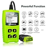 Ysding OBD2 Diagnosegerät OBDII Code-Scanner-Fahrzeug-Fehlercodeleser arbeitet an Allen Autos mit OBD2 / EOBD/CAN-Modi und 16-Pin OBDII-Schnittstelle für Lesen und Löschen Fehlercode - 2