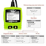 Ysding OBD2 Diagnosegerät OBDII Code-Scanner-Fahrzeug-Fehlercodeleser arbeitet an Allen Autos mit OBD2 / EOBD/CAN-Modi und 16-Pin OBDII-Schnittstelle für Lesen und Löschen Fehlercode - 6