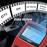 OBD2 Diagnosegerät Auto Fahrzeug Fehlercodeleser OBD II Diagnose Scanner arbeitet an Allen Autos mit OBD2/EOBD/CAN-Modi mit 16-Pin OBDII-Schnittstelle für Lesen und Löschen Fehlercode/Batterie Test - 4