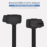 OBD2 16 Pin Verlängerung Kabel – Stecker auf Buchse Verlängerungskabel Diagnostizieren 30cm - 3