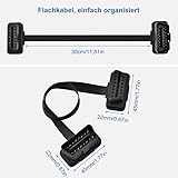 OBD2 16 Pin Verlängerung Kabel – Stecker auf Buchse Verlängerungskabel Diagnostizieren 30cm - 6