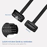 OBD2 16 Pin Verlängerung Kabel – Stecker auf Buchse Verlängerungskabel Diagnostizieren 30cm - 4
