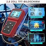 Tesecu OBD2 Diagnosegerät, Fehlerauslesegerät kfz, Auto OBD II Code Scanner Fahrzeug Fehlercodeleser für alle OBDII Protokoll Autos - 4