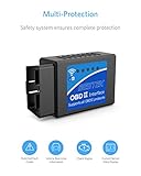 BESTEK WiFi OBD2 Auto Diagnosegerät KFZ Universal OBD II Adapter Can Bus OBD 2 Diagnose Code Scanner Unterstützt Alle OBD2-Protokoll, Funktioniert Auf IOS Android Symbian Windows - 4