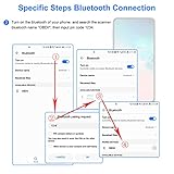 Friencity Bluetooth Auto OBD ii 2 OBD2 Scanner Adapter, Fahrzeug Motor Codeleser für Auto Diagnosescan Tool Check Motor Licht, Kompatibel mit Android & Windows Geräte, NICHT für IOS - 6