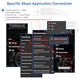 Friencity Bluetooth Auto OBD ii 2 OBD2 Scanner Adapter, Fahrzeug Motor Codeleser für Auto Diagnosescan Tool Check Motor Licht, Kompatibel mit Android & Windows Geräte, NICHT für IOS - 7