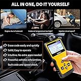 OBD2 Diagnosegerät, Auto OBD II Diagnose Scanner arbeitet an Allen Autos mit OBD2 / EOBD/CAN-Modi und 16-Pin OBDII-Schnittstelle für Lesen und Löschen Fehlercode und Batterie Test (NEU 2020) - 5