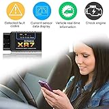Oladwolf OBD2 Diagnosegerät Bluetooth Adapter, Auto ELM327 OBD Stecker für Fahrzeuge, Universal Fehler-Code KFZ Auslesegerät Diagnose Scanner für Alle Android Windows Smartphone Tablet - 7