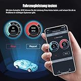 AUTOPHIX OBD2 Bluetooth Adapter für iOS Android,Universal OBDII Diagnosegerät Fehlercode auslesegerät Autodiagnose-Scan-Tool Motordiagnose mit Batterietest am PKW KFZ - 6