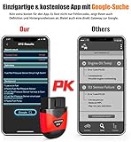 AUTOPHIX OBD2 Bluetooth Adapter für iOS Android,Universal OBDII Diagnosegerät Fehlercode auslesegerät Autodiagnose-Scan-Tool Motordiagnose mit Batterietest am PKW KFZ - 3