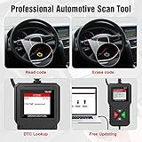 Ysding OBD2 Diagnosegerät, Auto Diagnosegerät OBD II Code Scanner Fahrzeug Fehlercodeleser arbeitet an Allen Autos mit OBD2 / EOBD/CAN-Modi und 16-Pin OBDII-Schnittstelle - 4