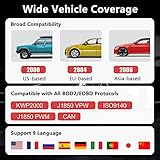 Ysding OBD2 Diagnosegerät, Auto Diagnosegerät OBD II Code Scanner Fahrzeug Fehlercodeleser arbeitet an Allen Autos mit OBD2 / EOBD/CAN-Modi und 16-Pin OBDII-Schnittstelle - 6