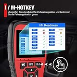 OBD2 Diagnosegerät, Universeller Farbbildschirm Diagnosegerät Auto OBD2 Scanner Fahrzeug Fehlercodeleser arbeitet an Allen Autos mit alle OBDII Protokoll für Lesen und Löschen Fehlercode/Batterie Test - 4