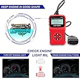 WOHOOH OBD2 Diagnosegerät Auto Universal Fahrzeug Fehlercodeleser OBD II Diagnose Scanner arbeitet an Allen Autos mit OBD2/EOBD für Lesen und Löschen Fehlercode und Batterie Test - 6