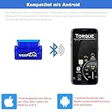 Veepeak Mini Bluetooth OBD2 Scanner Diagnosewerkzeuge Auto Diagnose Engine Code Reader für OBD II/ EOBD Fahrzeuge für Android - 3