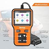 Rovtop OBD2 Diagnosegerät, KFZ Fehlercode Lesegerät Diagnosegerät Auto, Diagnose Scan Werkzeug nur für Benzin-Auto - 4
