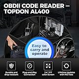 TOPDON OBD2 diagnosegerät AL500 Auto OBDII Scanner mit 10 OBD2-Funktionen, Universal Deutsch-Fehlercode-Auslesegerät, Free Update, DTC-Suche, Daten drucken, 7 Sprachen - 6
