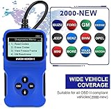 WOHOOH Obd2 Diagnosegerät, Vcds Auslesegerät Auto OBD II Carly Adapter,OBD Code Scanner für Allen Autos mit OBD2 / EOBD/CAN-Modi und 16-Pin OBDII-Schnittstelle,Unterstützung für 5 Sprachen - 2