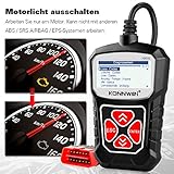 KONNWEI KW310 OBD2 Diagnosegerät Universal Auto Diagnosegerät Automotor Fehler-Code Scanner für 16-Pin OBDII/EOBD/CAN Protokoll KFZ in Deutsch - 3