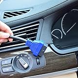 TONWON OBD2 Verlängerungs Kabel, 16pin Stecker Auf Buchse Verlängerungs Kabel OBD II Diagnose Extender für alle OBD2 Fahrzeuge (80cm Blau) - 4