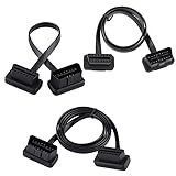 16 Pin Stecker auf Buchse OBD2 Kabel, Keenso Diagnostic 16 Pin Verlängerungskabel Scanner Codeleser Verlängerungskabel(100cm) - 5