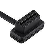 16 Pin Stecker auf Buchse OBD2 Kabel, Keenso Diagnostic 16 Pin Verlängerungskabel Scanner Codeleser Verlängerungskabel(100cm) - 5