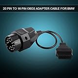 OBD2-Scannerkabel 20-poliges bis 16-poliges OBD2-Adapteranschluss-Scannerkabel für E36 E38 E39 E46 E5 - 8