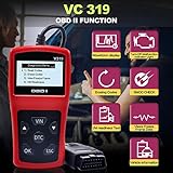 Hotloop V319 OBD2-Codeleser, OBD2-Lesegerät Verbesserter Universalautomotor-Fehlercodeleser, Auto-CAN-Fahrzeugdiagnosescan-Tool für OBDII-Protokollautos seit 1996 - 5