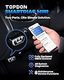 Bluetooth OBD2-Scanner TT TOPDON SmartDiag Mini OBD2 Bluetooth-Autodiagnose-Scanner mit Allen Systemdiagnosen, 16 Reset- und Wartungsdiensten, Allen OBD2-Funktionen, AutoVIN - 2