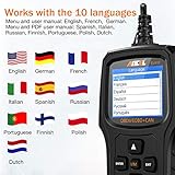 ANCEL EU410PRO OBD2 Diagnosegerät, Universal Automotor Fehler-Code Scanner O2 Sensor EVAP Systeme Scanner mit Voll OBD2 Funktionen - 4