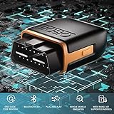 WELIKERA OBD2-Diagnosegerät Bluetooth-Adapter Auto-Diagnose Wireless-Scanner - Car Code Reader OBDⅡ Stecker Gerätescanner für iPhone iOS und Android Smartphone - 5