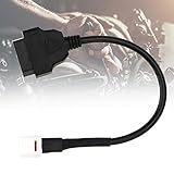 4-Pin Motorrad OBD2 Diagnosekabel Adapter, 4-polig an OBD2 Fehlercodeleser Motorrad Scanner OBDII Kabelanschluss Diagnoseadapter Steckverbinder Kabel Scan Tool Passend für Yamaha - 5