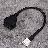 4-Pin Motorrad OBD2 Diagnosekabel Adapter, 4-polig an OBD2 Fehlercodeleser Motorrad Scanner OBDII Kabelanschluss Diagnoseadapter Steckverbinder Kabel Scan Tool Passend für Yamaha - 7