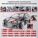 thinkcar OBD2 Diagnosegerät, Plus S2 OBD2 Bluetooth Adapter,2021Neue Version KFZ Auslesegerät mit 28 Wartungsdiensten und 3 Systemdiagnosen (Motor/ABS/SRS) Öl-Reset/EPB Kostenlose Nutzung (Rot) - 3