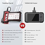 thinkcar OBD2 Diagnosegerät, Plus S2 OBD2 Bluetooth Adapter,2021Neue Version KFZ Auslesegerät mit 28 Wartungsdiensten und 3 Systemdiagnosen (Motor/ABS/SRS) Öl-Reset/EPB Kostenlose Nutzung (Rot) - 5