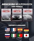 thinkcar OBD2 Diagnosegerät, Plus S2 OBD2 Bluetooth Adapter,2021Neue Version KFZ Auslesegerät mit 28 Wartungsdiensten und 3 Systemdiagnosen (Motor/ABS/SRS) Öl-Reset/EPB Kostenlose Nutzung (Rot) - 8