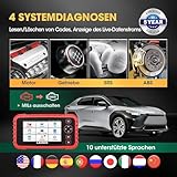 LAUNCH CRP129X obd2 Diagnosegerät KFZ-Codeleser für die ABS SRS Motor und Getriebe mit Zurücksetzen für Öl EPB SAS TPMS und Drosselklappe regulieren - 2