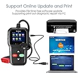 OBD2 Auto Diagnosegerät，2.8 'LCD OBD2 Scanner,professionelle Kfz-Diagnose-Tool(Unterstützt alle 12V Benzin Fahrzeuge ab 1996)Auto-Codeleser zum Überprüfen und Löschen von Fehlercode - 6