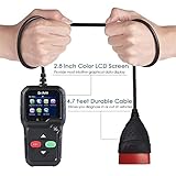 OBD2 Auto Diagnosegerät，2.8 'LCD OBD2 Scanner,professionelle Kfz-Diagnose-Tool(Unterstützt alle 12V Benzin Fahrzeuge ab 1996)Auto-Codeleser zum Überprüfen und Löschen von Fehlercode - 7
