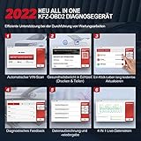 OBD2 Diagnosegerät Bluetooth, Mucar CS4 Diagnosegerät Auto, 2021Neue Version OBDII Scanner mit 28 Wartungsdiensten und 4 Systemdiagnosen ABS/SRS/ECM/TCM, 5 Reset-Funktion Kostenlose Nutzung - 5