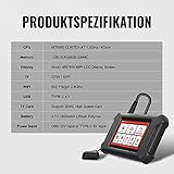 OBD2 Diagnosegerät Bluetooth, Mucar CS4 Diagnosegerät Auto, 2021Neue Version OBDII Scanner mit 28 Wartungsdiensten und 4 Systemdiagnosen ABS/SRS/ECM/TCM, 5 Reset-Funktion Kostenlose Nutzung - 8