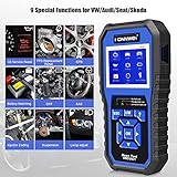 KONNWEI KW450 OBD2 Diagnosegerät Kompatibel Mit VAG Fahrzeuge Alle Systeme KFZ Auslesegerät Fehler Motorkontrollleuchte Auslesen EPB ABS SRS OBD Öl TPS Zurücksetzen Reset Tool - 5