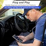 OBD2 Bluetooth Diagnosegerät Scanner Code Leser für Android Windows, Auto Diagnosegerät OBD2 Adapter für Alle OBDII Protokoll Fahrzeuge - 3