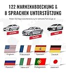 mucar Obd2 Bluetooth Adapter Für iOS&Android,BT200 2022 Neueste obd2 diagnosegerät Bluetooth Mit Alle Systemdiagnosen,Diagnosegerät Auto Öl,SAS-Reset gratis Geschenk (Red) - 6
