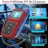 TESECU OBD2 Diagnosegerät, Fehlerauslesegerät kfz, Auto OBD II Code Scanner Fahrzeug Fehlercodeleser für alle OBDII Protokoll Autos - 6