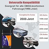 MOJINL OBD2 Diagnosegerät Auto OBD2 Bluetooth Adapter Stecker OBD2 Scanner Bluetooth OBD2 Auto Codeleser OBD2 ELM327 Bluetooth Auto Diagnosegerät Code Leser für Android and Windows - 4